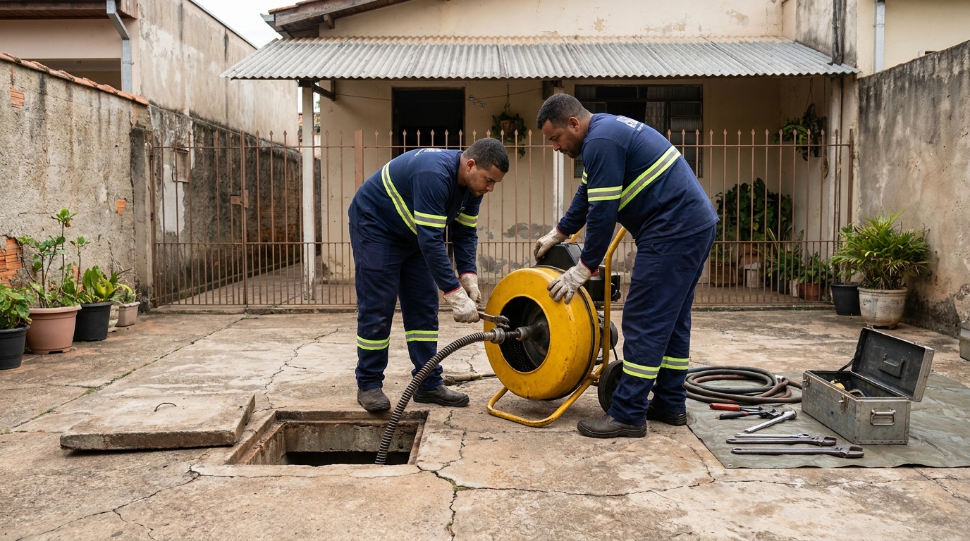 Desentupimento de esgoto perto de mim em Goiânia‑GO