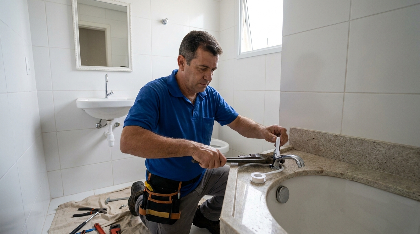 Instalação de torneira de cozinha em Goiânia‑GO