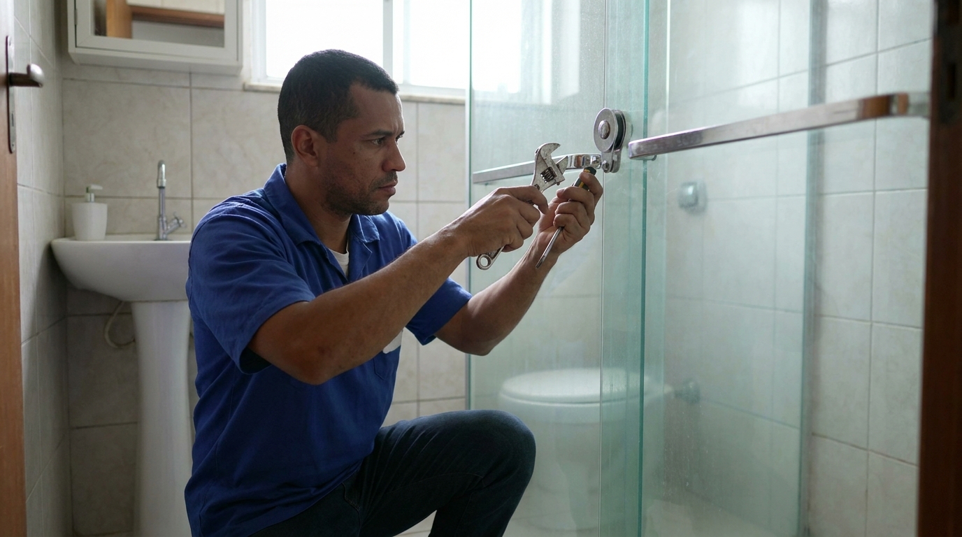 Manutenção e reparo de box de vidro perto de mim em Goiânia‑GO