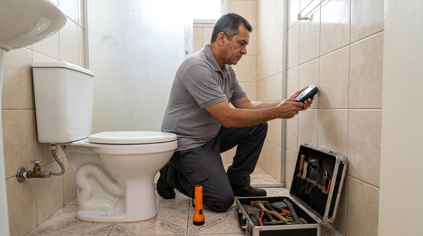 Técnico de caça vazamento com detector em Goiânia‑GO